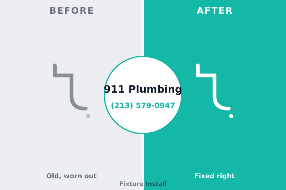 Before and after: plumbing repair South Windham, ME